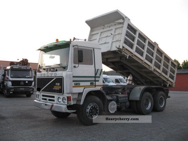 1987 Volvo  F 12 33 11 900 Tipper 6X4 Man.gearbox Price Truck over 7.5t Three-sided Tipper photo