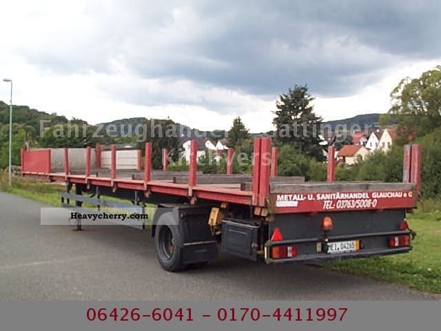 1994 Kotschenreuther  First Forced steering 56000km hand rear extension Semi-trailer Long material transporter photo