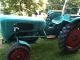 1961 Guldner  Güldner A3K Burgundy with mower and hydraulic Pappbrief Agricultural vehicle Tractor photo 2