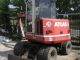 1998 Atlas  804 excavator bucket 2x tires 75% Construction machine Mobile digger photo 1