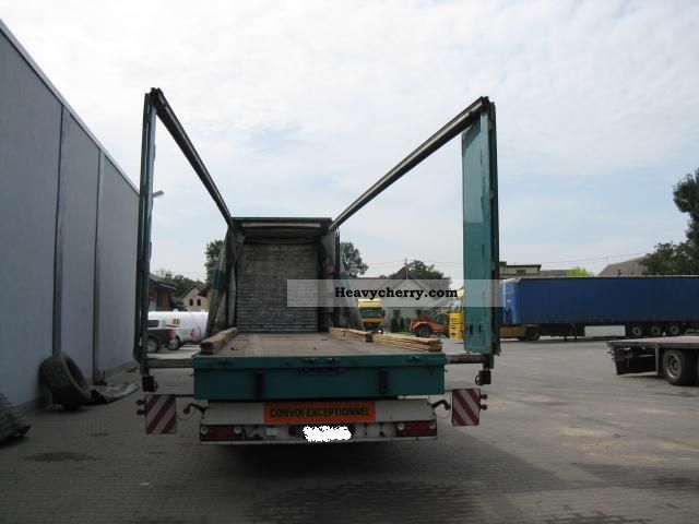 2004 Meusburger  Distributable to 3.5 m Semi-trailer Stake body and tarpaulin photo
