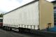 2001 ES-GE  3-axle tilt ramp / LBW machinery transport Semi-trailer Stake body and tarpaulin photo 1