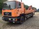 1992 MAN  19,272 flatbed with crane Atlas Truck over 7.5t Stake body photo 1