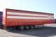 2005 Van Eck  3-axle, AIR FREIGHT with roller conveyors, lift axle Semi-trailer Stake body and tarpaulin photo 2