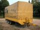 Obermaier  Tandem flatbed trailer 10T. AIR ABS-BPW-6, 30m 2002 Stake body and tarpaulin photo