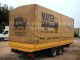 2002 Obermaier  Tandem flatbed trailer 10T. AIR ABS-BPW-6, 30m Trailer Stake body and tarpaulin photo 4