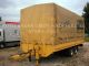 2002 Obermaier  Tandem flatbed trailer 10T. AIR ABS-BPW-6, 30m Trailer Stake body and tarpaulin photo 6