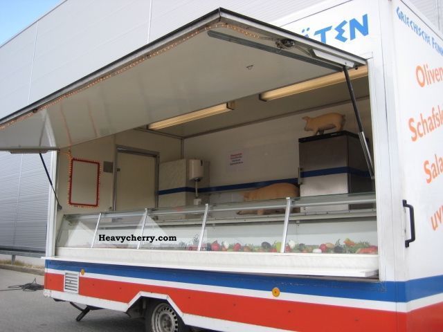 1999 Hoffmann  Refrigerated counter deli snack Greek specialty Trailer Traffic construction photo