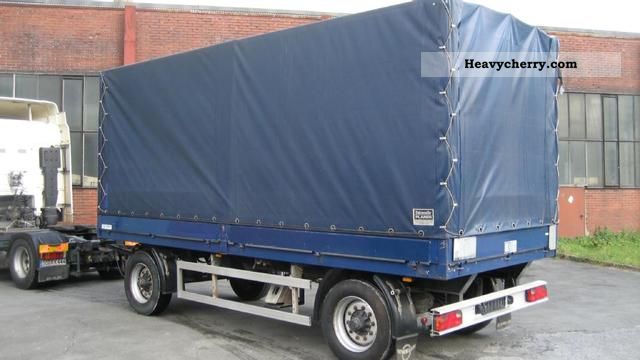 2000 Kotschenreuther  APF 212 air suspension, lift, ABS, TOP Trailer Stake body and tarpaulin photo