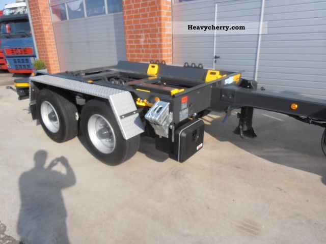 2012 HKM  A 13.5 1.2 EL tandem Absetzanhänger NEW Trailer Swap chassis photo