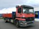 1997 Mercedes-Benz  MB 1831 flatbed crane Hiab 090 behind the house Truck over 7.5t Stake body photo 1