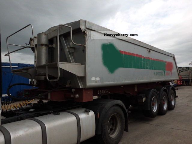 1998 Carnehl  Alumulde ca.24m ³ steel chassis BPW axles Plane Semi-trailer Tipper photo