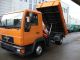 1994 MAN  8-163 L2000 dump truck crane grab control Van or truck up to 7.5t Three-sided Tipper photo 10