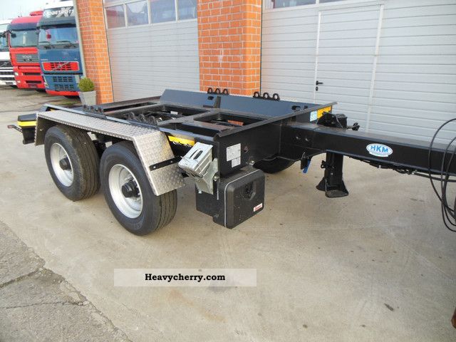 2012 HKM  A 13.5 tons. EB 1.2 Tandem Absetzanhänger NEW Trailer Swap chassis photo