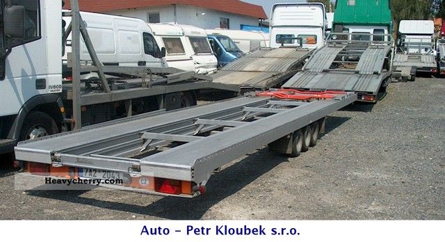 2002 Fitzel  DUO 3.5 T TRIDEM - PRANSPORT OF 2PKW Trailer Car carrier photo