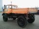 1982 Unimog  406 200 4x4 tipper with Randstreifenmäher Van or truck up to 7.5t Three-sided Tipper photo 2