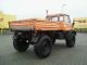 1982 Unimog  406 200 4x4 tipper with Randstreifenmäher Van or truck up to 7.5t Three-sided Tipper photo 3