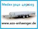 2012 Hulco  MEDAX-2 3001 - 3000 kg 405x203x30 / uploader Trailer Long material transporter photo 1