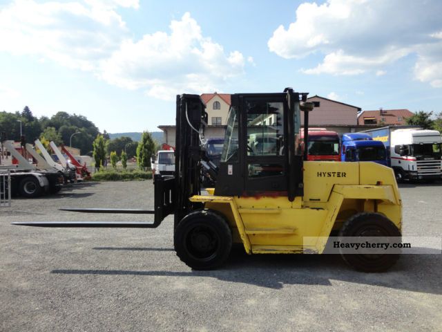 2012 Hyster  9:00 H XL Capacity 9.000kg 4,600 Bh 1.Hand Forklift truck Front-mounted forklift truck photo