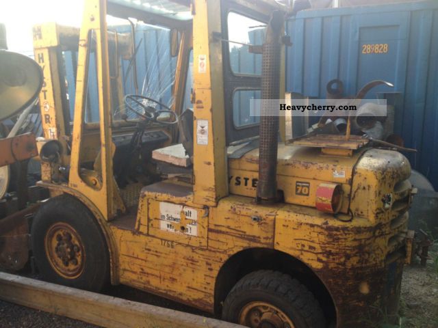 Hyster Forklift H70 C 1980 Front Mounted Forklift Truck Photo And Specs